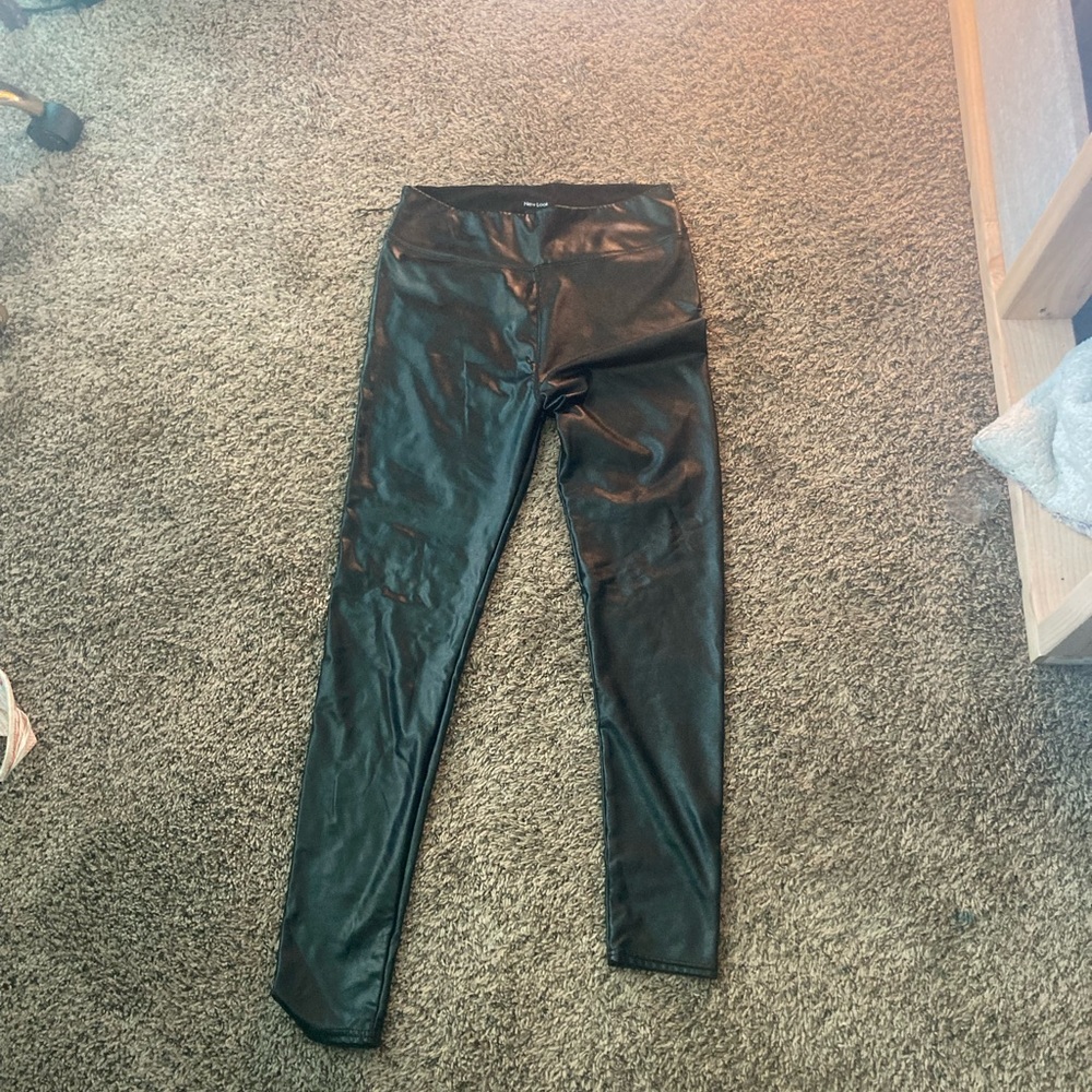 Black Pleather Leggings